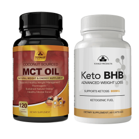 Totally Products Keto Slim BHB & Pure MCT Oil Combo Pack (Quantity: 1 set of Combo Pack)