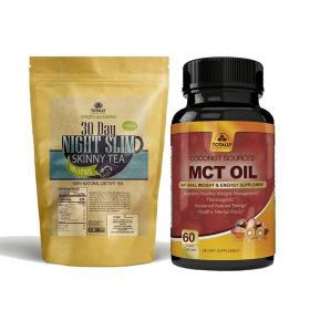 Night Slim Skinny Tea and MCT Oil Combo Pack (Quantity: 2 sets)
